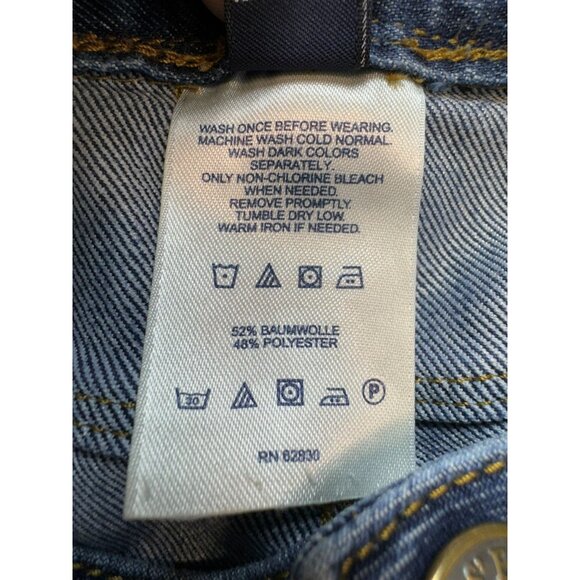 Lands End Womens Straight Jeans Size 4 Blue Denim Medium Wash Low Rise Y2K - Picture 4 of 13